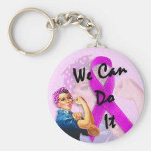 Breast Cancer Awareness Month, Rosie the Riveter Key Chain