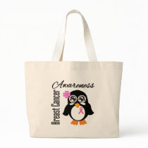 Breast Cancer Awareness Penguin Tote Bags