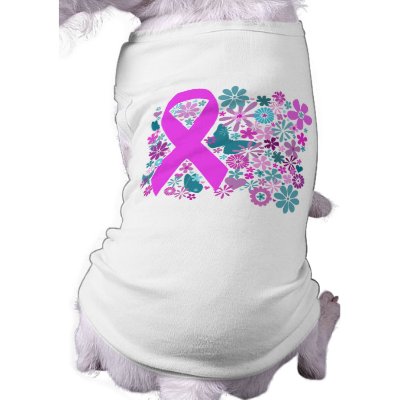 Breast Cancer Awareness Pet Tee by kathysprettythings