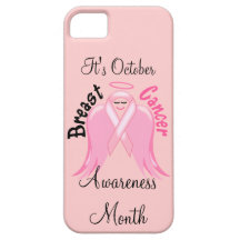 Breast Cancer Awareness - Pink Ribbon Angel iPhone 5 Cases