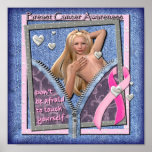 Breast Cancer Awareness, Pink Ribbon, Cure Walk posters