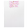 BREAST CANCER AWARENESS PINK RIBBON DESIGN PERSONALIZED LETTERHEAD