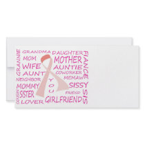 BREAST CANCER AWARENESS PINK RIBBON DESIGN PHOTO CARDS
