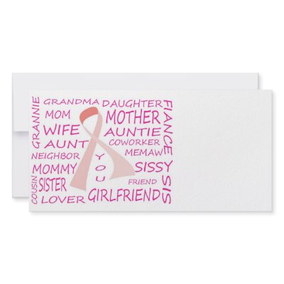 BREAST CANCER AWARENESS PINK RIBBON DESIGN PHOTO CARDS by PerGis_NOSaints