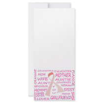 BREAST CANCER AWARENESS PINK RIBBON DESIGN RACK CARD DESIGN