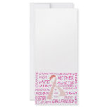 BREAST CANCER AWARENESS PINK RIBBON DESIGN rack cards