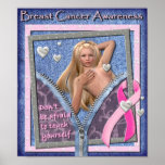 Breast Cancer Awareness, Pink Ribbon Examine Print
