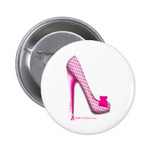 Breast Cancer Awareness Pink Ribbon Heel