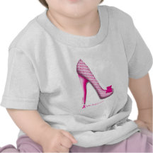 Breast Cancer Awareness Pink Ribbon Heel T Shirts