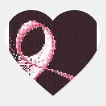 breast cancer awareness pink ribbon sticker