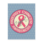 Breast Cancer Awareness postcard, customize