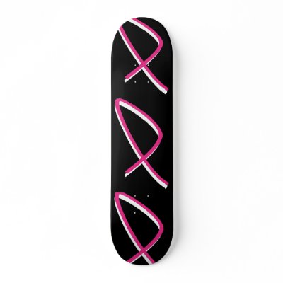 Breast Cancer Awareness Skateboard - Customizable by colorimages