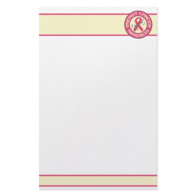 Breast Cancer Awareness stationary - customize Customized Stationery by PizzaRiia