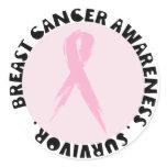 Breast Cancer Awareness! Round Stickers