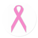 Breast Cancer Awareness Sticker Round