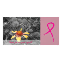 Breast Cancer Awareness Support 3 Photo Card