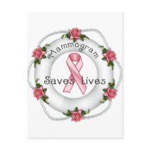 BREAST CANCER AWARENESS - think pink!! Postcards