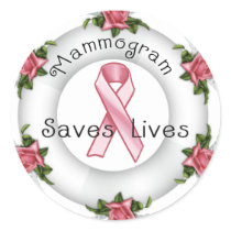 BREAST CANCER AWARENESS - think pink!! Stickers