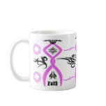 Breast Cancer Awareness Tribal Design Mug