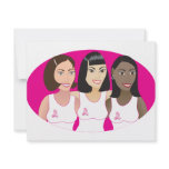 Breast Cancer Awareness Women Custom Invitation