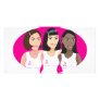 Breast Cancer Awareness Women Custom Photo Card