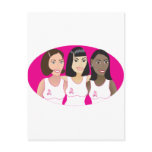 Breast Cancer Awareness Women Post Card