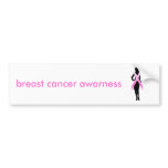 breast cancer awarness bumper sticker