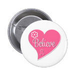 Breast Cancer Believe Pink Heart