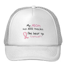 Breast Cancer BIG MUSCLES 1.1 Mom Hat