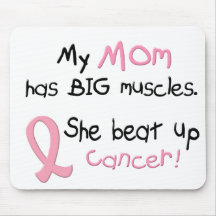 Breast Cancer BIG MUSCLES 1.1 Mom Mouse Pads