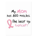 Breast Cancer BIG MUSCLES 1.1 Mom Postcards