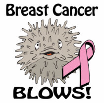 Breast Cancer Blows Awareness Design Acrylic Cut Out
