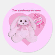 breast cancer bunnies sticker