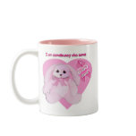 breast cancer bunny mug