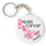 Breast Cancer BUTTERFLY 3.1 keychains