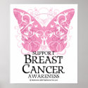 Breast Cancer Butterfly posters