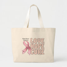 Breast Cancer Canvas Bags