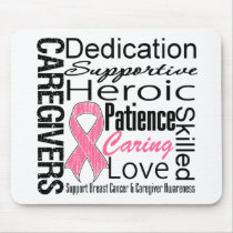 Breast Cancer Caregivers Collage Mouse Pad
