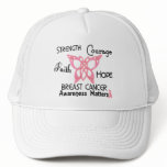 Breast Cancer Celtic Butterfly 3 Mesh Hats
