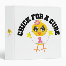 Breast Cancer Chick For A Cure Binder