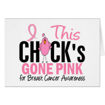 BREAST CANCER Chick Gone Pink Cards