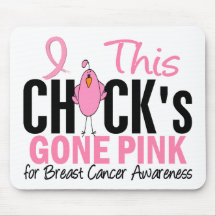 BREAST CANCER Chick Gone Pink Mouse Pads