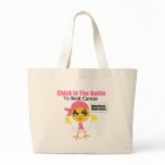 Breast Cancer Chick In the Battle to Beat Cancer Canvas Bag