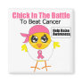 Breast Cancer Chick In the Battle to Beat Cancer Refrigerator Magnet