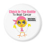 Breast Cancer Chick In the Battle to Beat Cancer Refrigerator Magnet