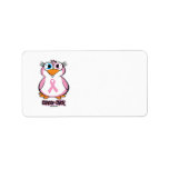 Breast Cancer Chick Personalized Address Labels