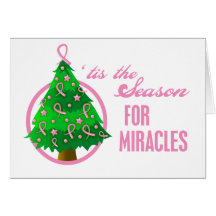 Breast Cancer Christmas Miracles Greeting Cards