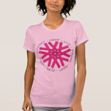 Breast Cancer Circle Ribbon T-shirts