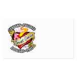 Breast Cancer Classic Tattoo business cards