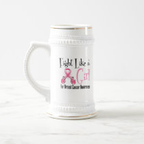 Breast Cancer Cool Retro Fight Like a Girl Mug